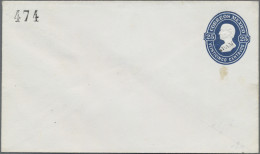 Mexico - Postal Stationary: 1874, Envelopes 10 C. Green Resp. 25 C. Blue With Di - Mexique