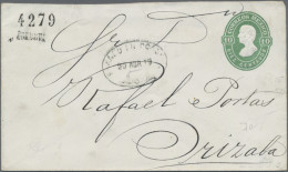 Mexico - Postal Stationary: 1877/82, Envelopes, Three Used Copies With District - México