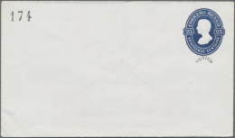 Mexico - Postal Stationary: 1874, Envelope 25 C. Blue With District Ovpt. 174 An - México