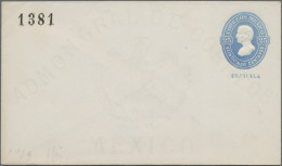 Mexico - Postal Stationary: 1881, Envelope 25 C. With District Ovpt. 1381 And Bl - Mexiko