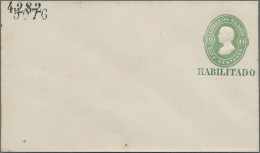 Mexico - Postal Stationary: 1882, Envelopes, 10 C. With Green "Habilitado" And D - Messico