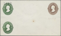 Mexico - Postal Stationary: 1883, Envelope 5 C. Brown With Extra Imprint Of Two - Mexique