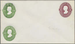Mexico - Postal Stationary: 1883, Envelope 5 C. Violet Brown With Extra Imprint - México