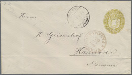 El Salvador - Postal Stationery: 1887 Postal Stationery Envelope On Private Orde - El Salvador