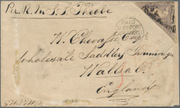 Cap Of Good Hope: 1860, Triangular 6d. Pale Rose-lilac, Single Franking On Cover - Kap Der Guten Hoffnung (1853-1904)