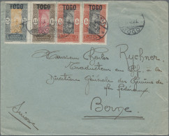 Togo: 1923, Mandate Administration, Cover Franked With 2x 5(c) Red/black, 15 (c) - Togo (1960-...)