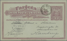 Uruguay - Postal Stationery: 1882/1900, Two Commercially Used Stationery Cards W - Uruguay