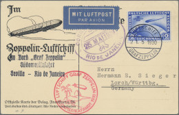 Zeppelin Mail - Germany: 1930, Südamerikafahrt 2 MK, Bordpost Vom 21.5.30 Auf De - Posta Aerea & Zeppelin