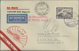 Zeppelin Mail - Germany: 1931 "Polarfahrt": Gedrucktes Zeppelinkuvert Mit 4 M. P - Correo Aéreo & Zeppelin