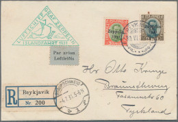 Zeppelin Mail - Europe: 1931, Islandfahrt, Schöner R-Brief Frankiert Mit Zeppeli - Autres - Europe