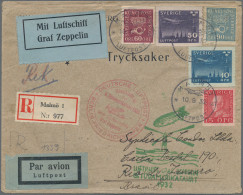 Zeppelin Mail - Europe: 1932, 6. Südamerikafahrt, Zuleitung Schweden Mit Anschlu - Andere-Europa