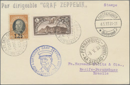 Zeppelin Mail - Europe: 1933, San Marino, 1st South America Flight, Card Franked - Altri - Europa