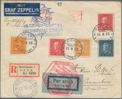 Zeppelin Mail - Europe: 1933, 7th South America Trip, Swedish Post, Attractive F - Altri - Europa