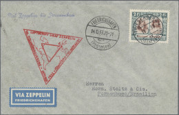 Zeppelin Mail - Europe: 1933, LIECHTENSTEIN, Chicago-Dreiecksfahrt Bis Pernambuc - Autres - Europe