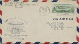 Zeppelin Mail - Overseas: 1933 Zeppelin "Chicago Flight" Chicago-Friedrichshafen - Zeppeline