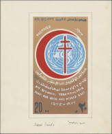 Thematics: Medicine & Health: 1972, EGYPT, TUBERCULOSIS CONFERENCE, Handdrawn Sk - Medicina