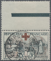 Thematics: Red Cross: 1918, France, Semipostal For The Red Cross, 15 C + 5 C Gre - Croix-Rouge