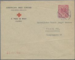 Thematics: Red Cross: 1921, "AMERICAN RED CROSS" (CROIX-ROUGE AMERICAINE) 2, Pla - Rotes Kreuz