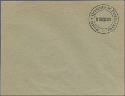 Albania: 1913. Provisional Definitive. 1 Pia Black, HANDSTAMPED On Envelope, Wit - Albanie