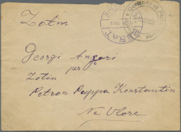 Albania - Postal Stationery: 1913, Stationery Envelope 1gr. Grey-black, Cream Pa - Albanien