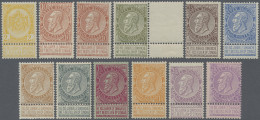 Belgium: 1893/1897, King Leopold II Definitives 12 Values, Mnh - Unused Stamps