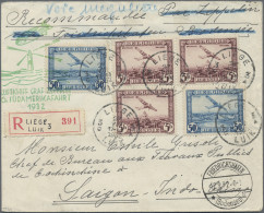 Belgium: 1932, 6th SOUTH AMERICA FLIGHT, Contract State Letter From LIEGE With G - Briefe U. Dokumente