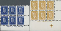 Estonia: 1938, Staatspräsident Päts, 25 S Und 30 S Je Im Postfrischen ER-6er-Blo - Estland
