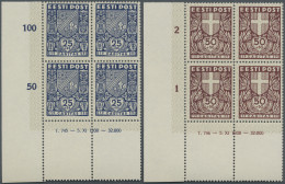 Estonia: 1939, Wappen Der Kreise (I), Kpl. Satz (4 Werte) In Postfrischen ER-4er - Estonie