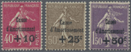 France: 1930, Staatsschuldentilgungskasse, Freimarken In Farbänderung Mit Aufdru - Ungebraucht