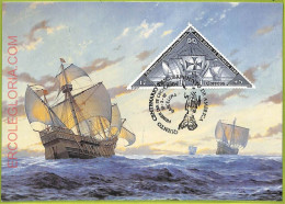 Ad3293 - SPAIN - Postal History - MAXIMUM CARD - FDC - 1992 - BARCELONA - SHIPS - Schiffe