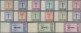 France - Service Stamps: 1943, Etat Francais/Battle Axe, Not Issued, 10c. To 20f - Other & Unclassified