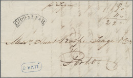 Gibraltar -  Pre Adhesives  / Stampless Covers: 1840, Entire Letter Dated 23 Jul - Gibilterra