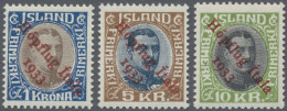 Iceland: 1933 "Hópflug" Complete Set, Mint Lightly Hinged, Original Gum, Fresh A - Otros & Sin Clasificación