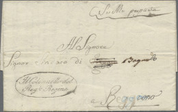 Italy -  Pre Adhesives  / Stampless Covers: 1814, Letter Addressed For Bagnolo, - ...-1850 Préphilatélie
