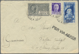 Italy: 1935, Airmail Exhibition 1.25l. "Leonardo Da Vinci" (corner Fault) In Com - Poststempel