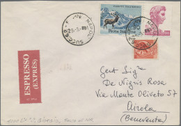 Italy: 1981, Postal Forgery Of The 1974 1.000 L "St. George Head By Donatello", - 1981-90: Poststempel