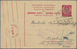 Yugoslavia - Postal Stationery: 1937, Stationery Card 2din. Carmine Commercially - Postwaardestukken