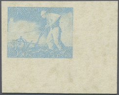 Croatia: 1945, 3.50kn. Labour Day, Imperf. Proof In Light Blue With Faint Impres - Croatie