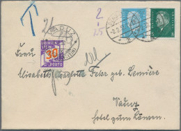 Liechtenstein - Portomarken: 1932/1938, Nachportomarken Ziffer Im Band, 5, 15, 2 - Portomarken