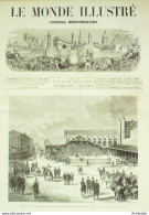 Le Monde Illustré 1874 N°897 Belgique Gand Gare De L'Est Peintre Hamon - 1850 - 1899
