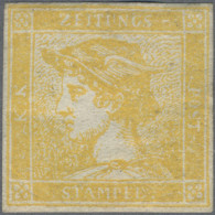 Österreich: 1851, 6 Kr. Gelb, Sog. "Gelber Merkur", Neudruck Von 1870, Farbfrisc - Ungebraucht