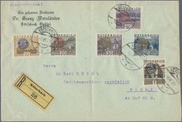 Österreich: 1931, Rotary, Kompletter Satz Auf R-Brief Mit Tagesstempel "KÖTSCHAC - Covers & Documents