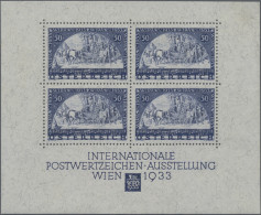 Österreich: 1933, Wipa-Block In Den Originalmaßen, Postfrisch, Unsigniert. - Unused Stamps