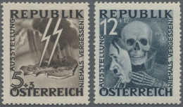 Österreich: 1946, Blitz/Maske, Beide Werte Ungebraucht Mit Originalgummi Und Fal - Unused Stamps