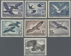 Österreich: 1950 - 1953, Die Vögel-Flugpostmarken, Alle 7 Werte Einwandfrei Post - Neufs