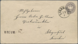 Österreich - Ganzsachen: 1864, 25 Kr Violett Doppeladler Ganzsachenumschlag Per - Autres & Non Classés