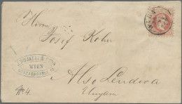 Österreich - Ganzsachen: 1870 AUFBRAUCHS-AUSGABE, Briefmarke 5 Kreuzer Rot Franz - Autres & Non Classés
