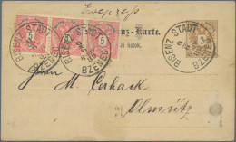Österreich - Ganzsachen: 1883/1889, 2 Kr Braun Doppeladler Ganzsachenkarte Mit Z - Autres & Non Classés