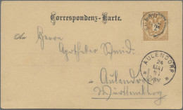 Österreich - Ganzsachen: 1891, 2 Kr. Ganzsachenkarte Mit Rückseitigem Zudruck "D - Otros & Sin Clasificación