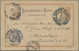 Österreich - Ganzsachen: 1897: Korrepondenzkarte (2 Kr.) Mit Zusatzfrankaturen ( - Otros & Sin Clasificación